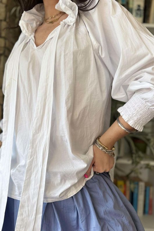 Paloma Poet Blouse White